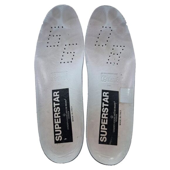 Golden Goose Super Star Printed Low-Top Sneakers in Multicolor Leather - Picture 7 of 9